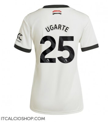 Manchester United Manuel Ugarte #25 Terza Maglia Femmina 2024-25 Manica Corta